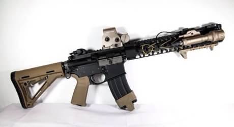 New.Angry gun Wire Cutter Rail System LVOA Style for M4 Cmmg.22 / M16 ขนาด 13.5" / 16.2" สีดำ สีทราย ราคาพิเศษ