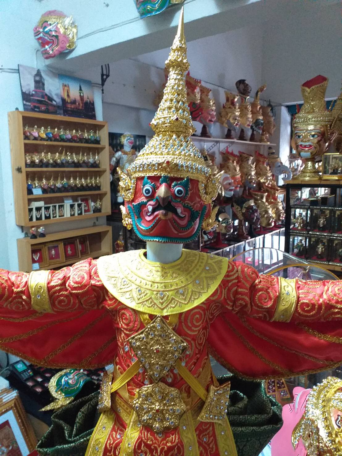 หุ่นละครเล็ก พญาครุฑ ขนาด 70 ซม. สำหรับโชว์ (เชิดไมไ่ด้)