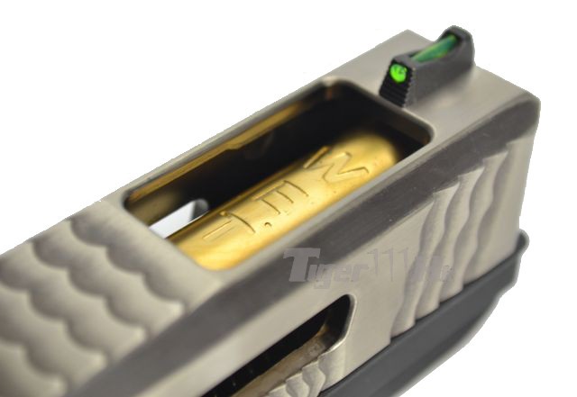 Glock18C T3 Gen4 สไลด์เงิน ท่อทอง เฟรมดำ WE