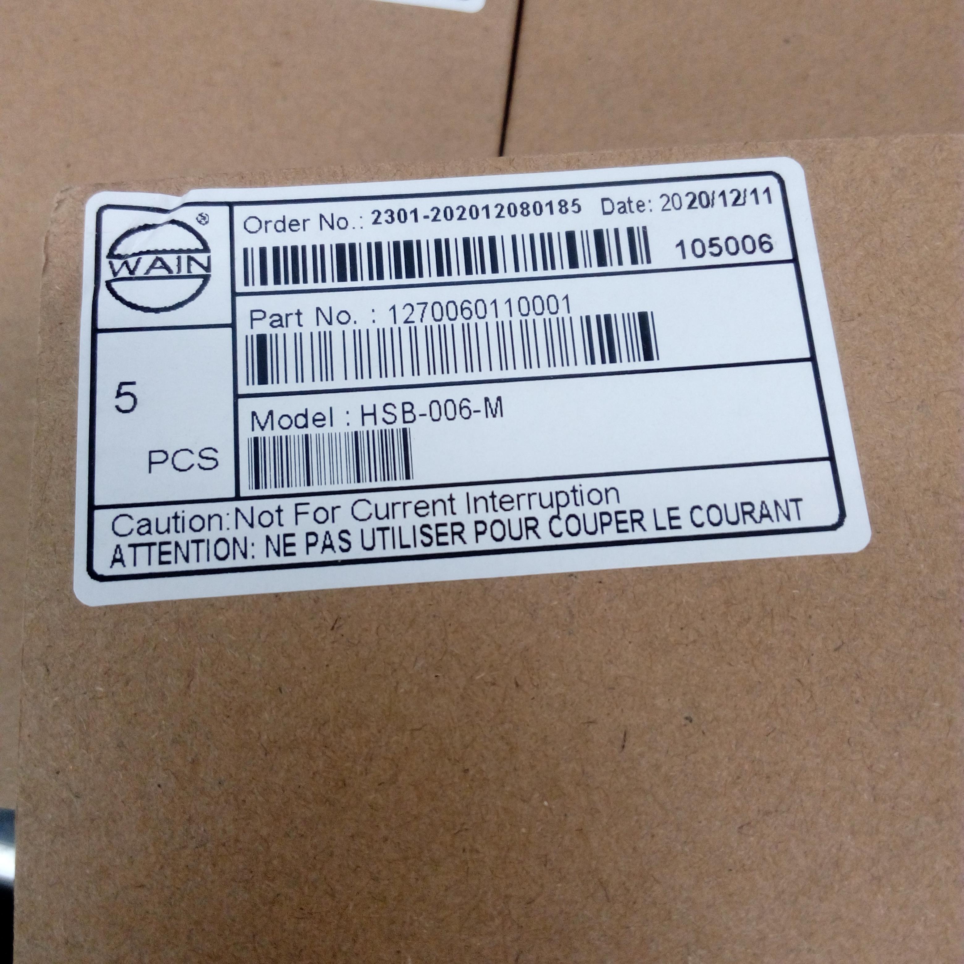 WAIN Insert Male ตัวผู้ 6P ไส้แกนใน CONNECTOR ปลั๊ก สัญญาณ อุตสาหกรรม