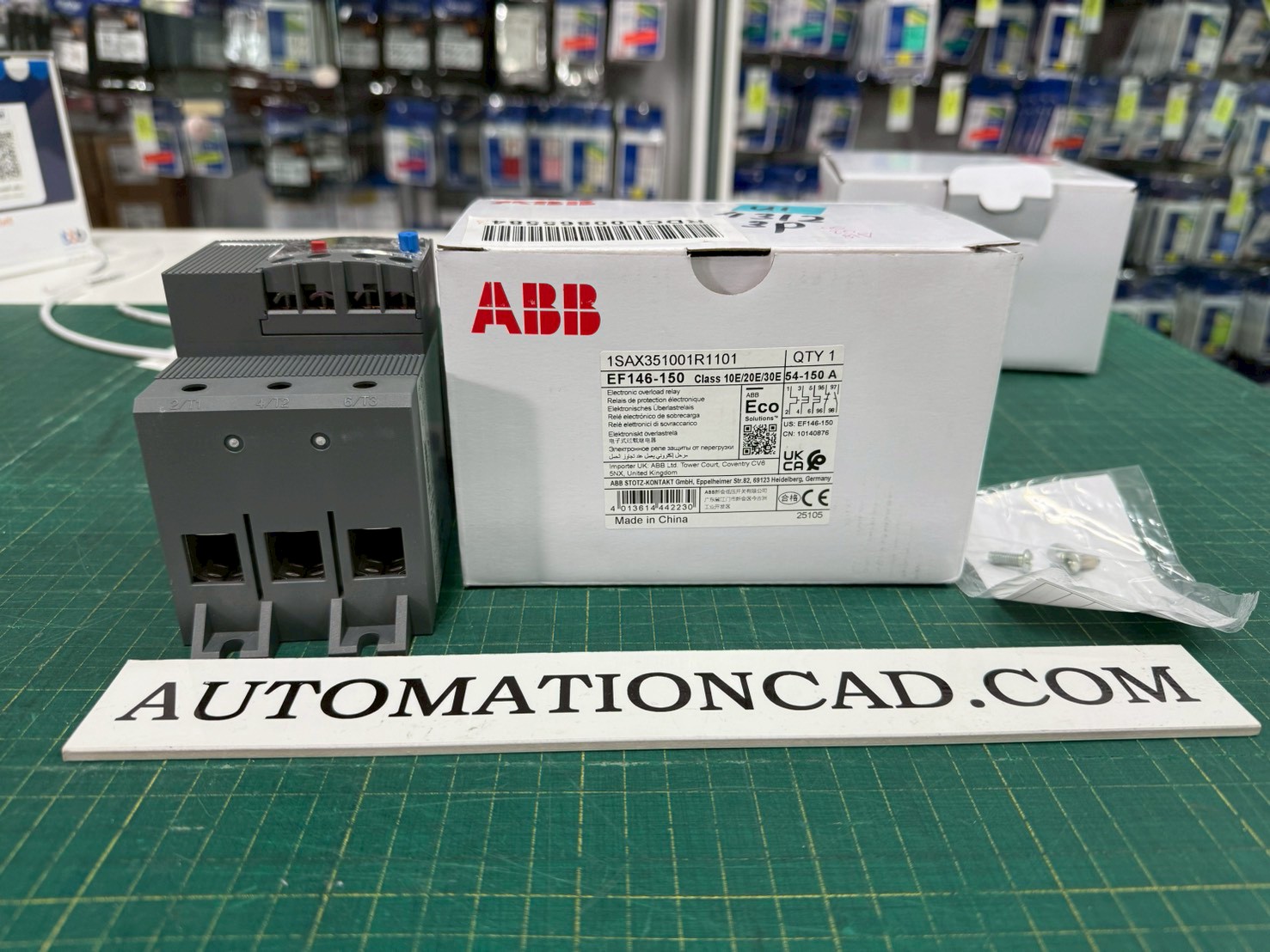 โอเวอร์โหลดรีเลย์ EF146-150 ABB Overload Relay 54-150A 1SAX351001R1101