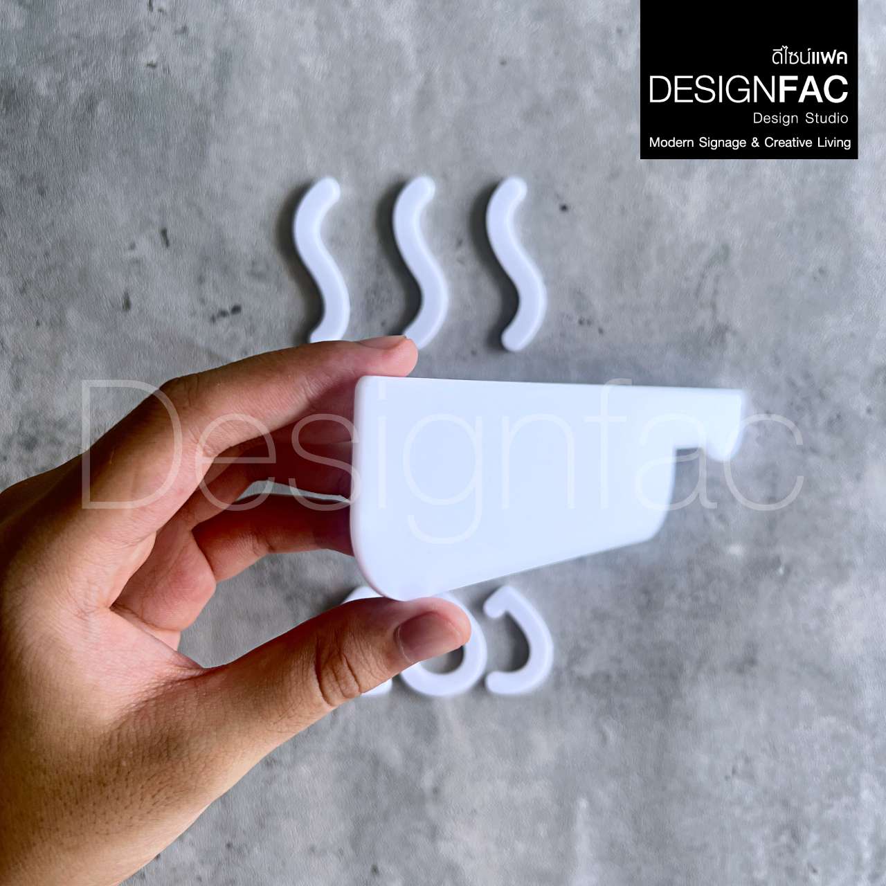 ป้ายห้องครัว สวยหรูหรา ป้ายห้องทำอาหาร ป้ายอะคริลิคนูนมีมิติ สไตล์โมเดิร์น มินิมอล luxury