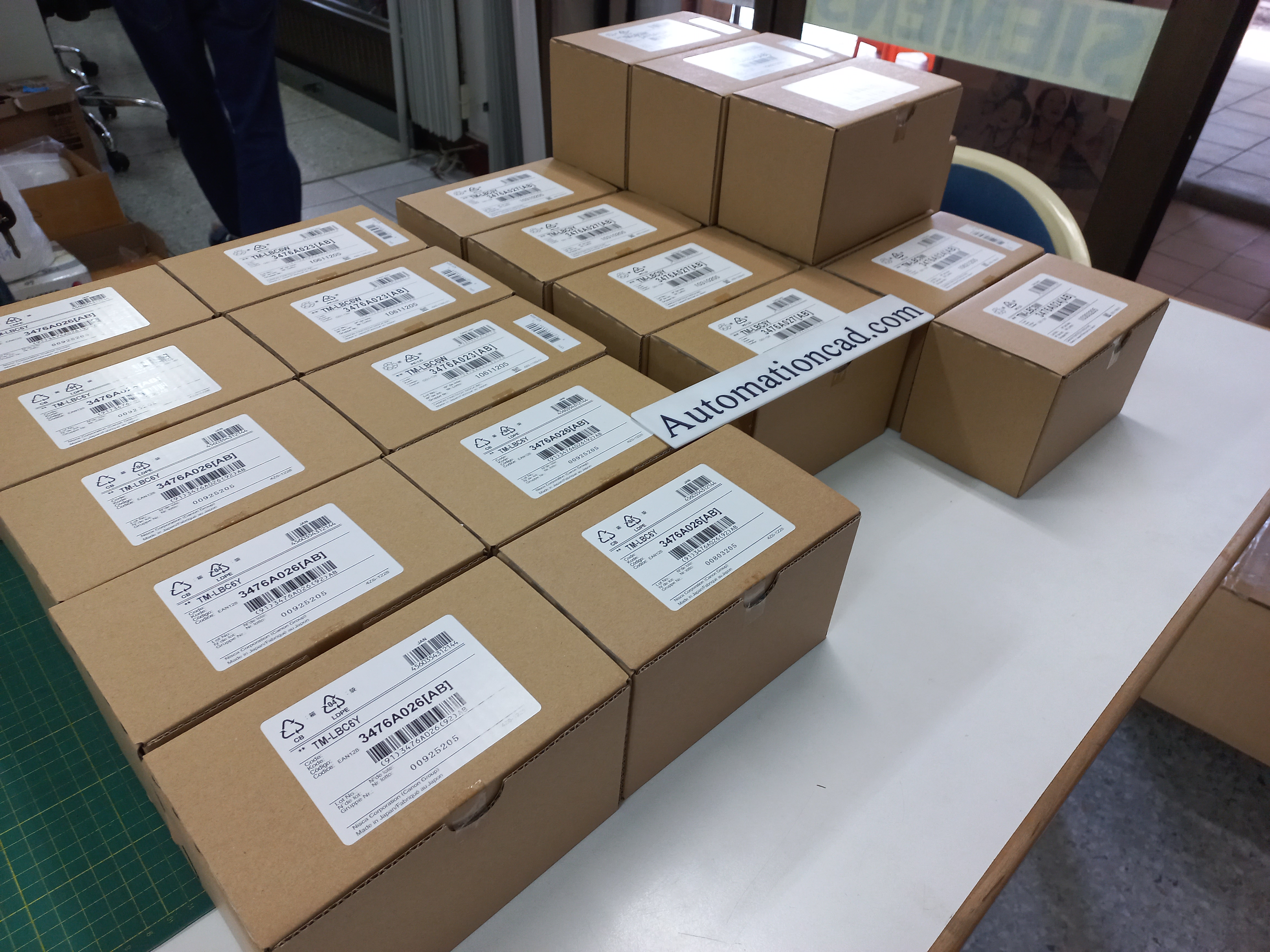 สติ๊กเกอร์ Label 12mm. White เครื่องพิมพ์ CANON รุ่น MK1500 MK2600 MK1100 3476A025
