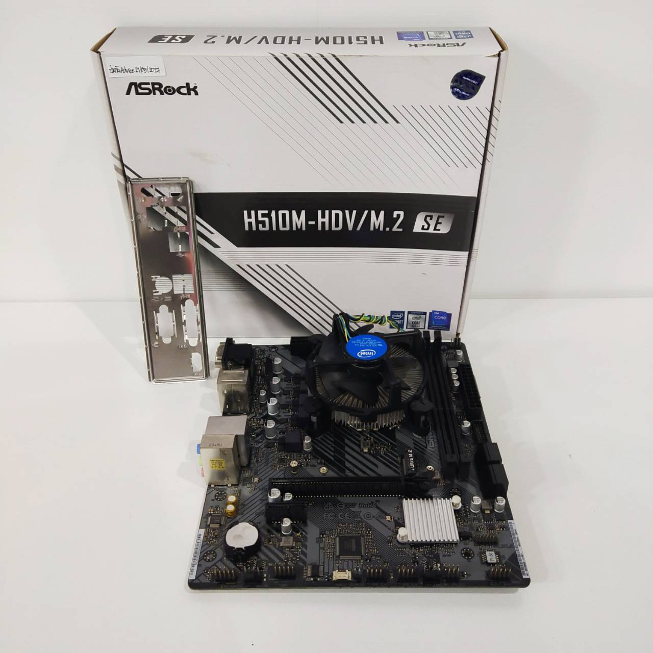 CPU + M/B CPU Core i3 - 10100 3.60Ghz M/B ASROCK H510M-HDV (1200) M/B ประกัน Advice 21/05/2027