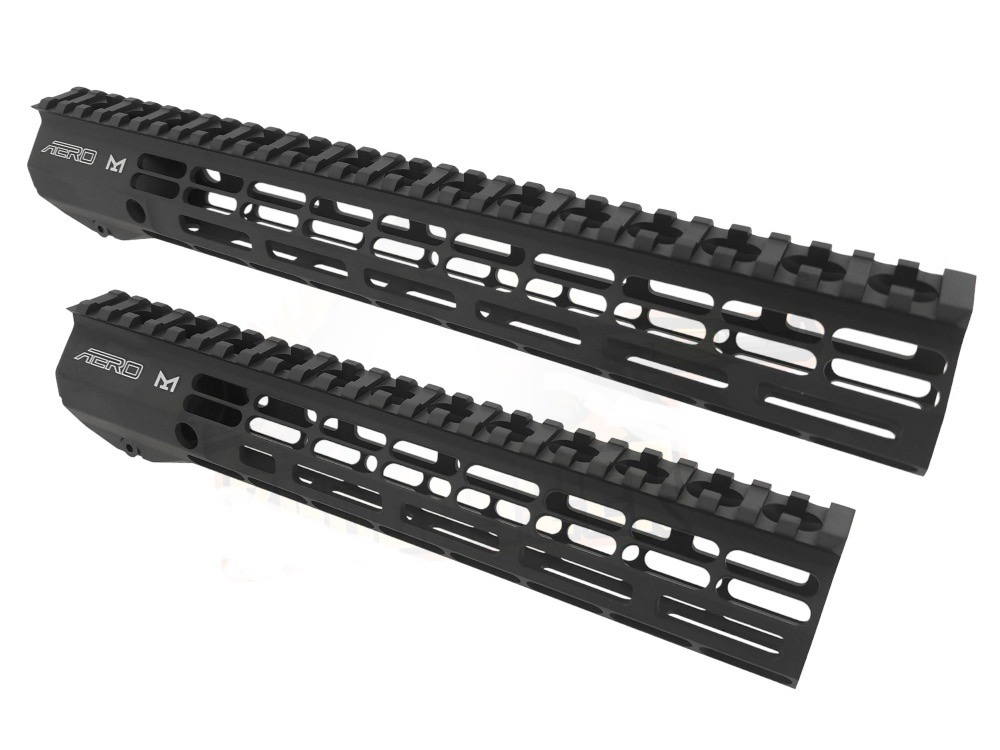 ชุดหน้าราง AERO Atlas R-ONE M-Lok ชุดหน้าราง AERO Atlas R-ONE M-Lok รองรับการติดตั้งอุปกรณ์แบบ M-LOK รองรับการใช้งานหูกวิน สายสะพาย ใช้เปลี่ยนใส่ได้กับปืน M4,M16 ทุกรุ่น (เกลียว 32mm) วัสดุ CNC อะลูมีเนียม น้ำหนักเบา และแข็งแรง