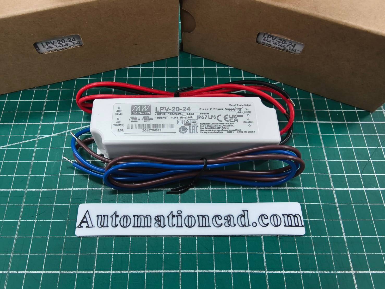 LED Driver พาวเวอร์ซัพพลาย LPV-20-24 Meanwell 24VDC 20W Switching Power Supply