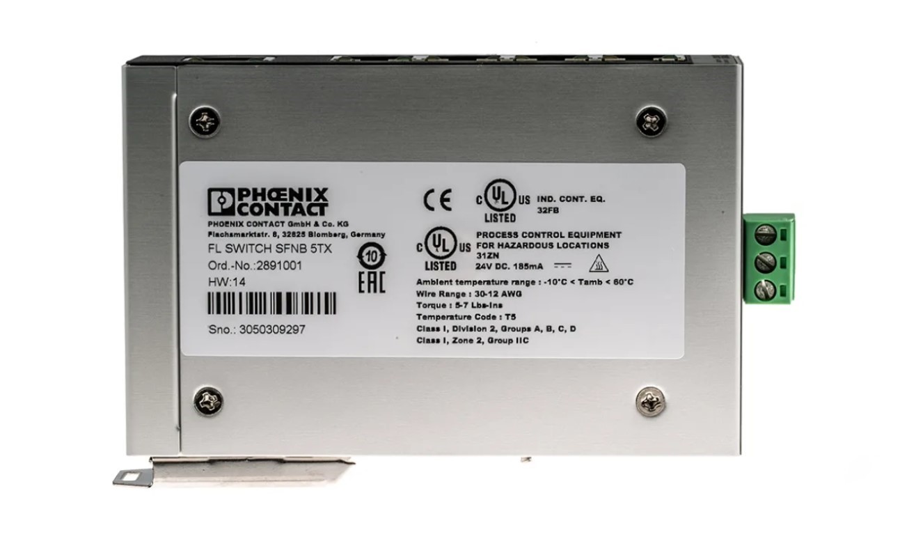 อีเธอร์เน็ต สวิตช์ Ethernet Switches PHOENIX CONTACT FL SWITCH SFNB 5TX - 2891001