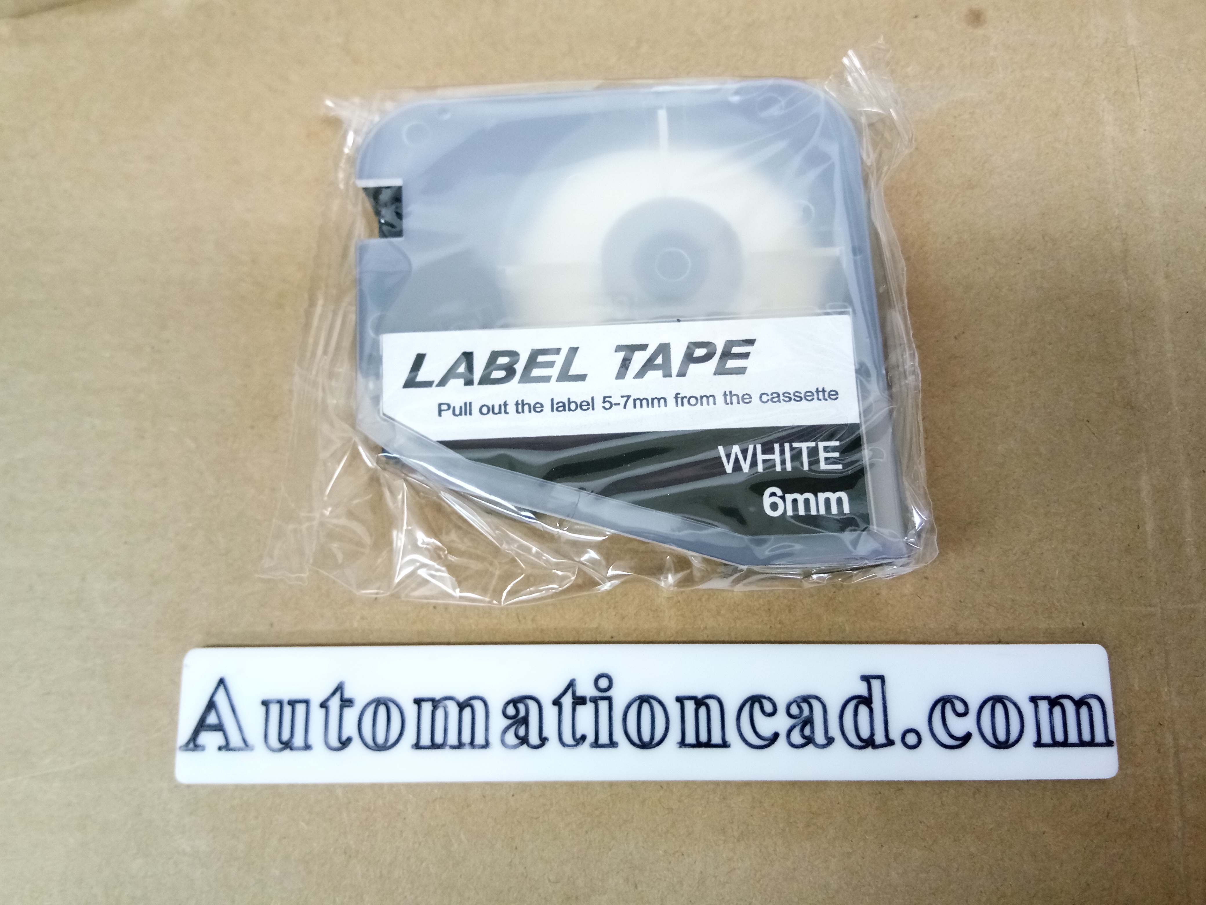 สติ๊กเกอร์ Label ขาว 6 mm. ใช้กับเครื่องพิมพ์ฮอตมาร์ค L-mark รุ่น LK-320