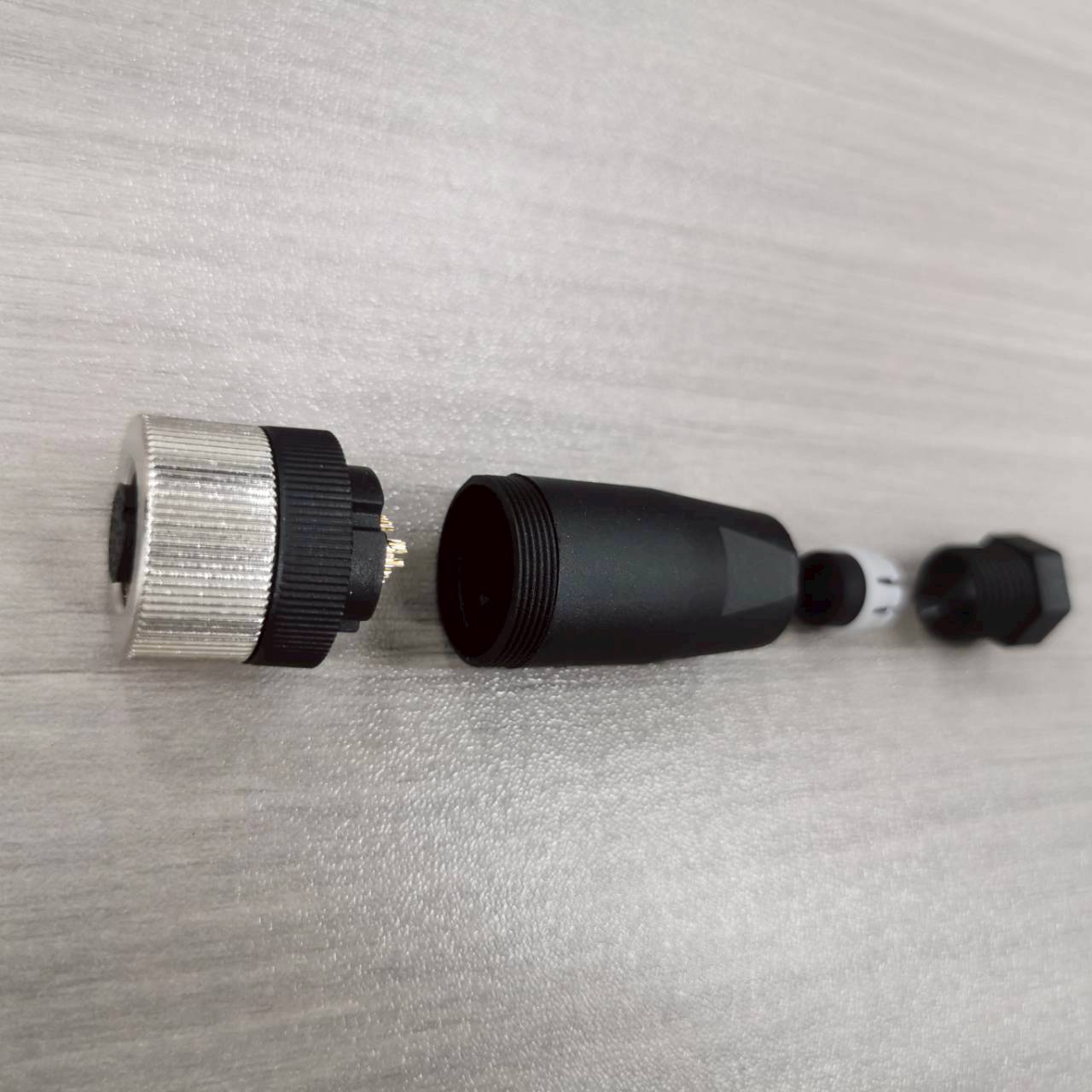 หัวคอนเนคเตอร์ M12 12Pins แบบตรง ตัวเมีย Connector