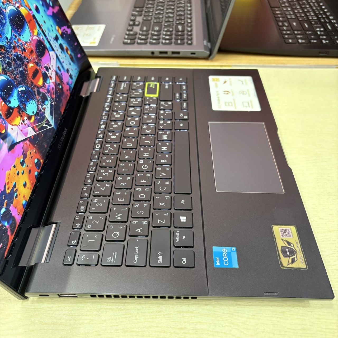 ASUS VIVOBOOOK FLIP 14 TP470EA-EC301WS สภาพเครื่อง 85% ติดฟิล์มกันรอยหน้าจอแล้ว ( 2 IN 1 ฝาพับ 360 องศา หน้าจอ Touch Screen + ปากกา )