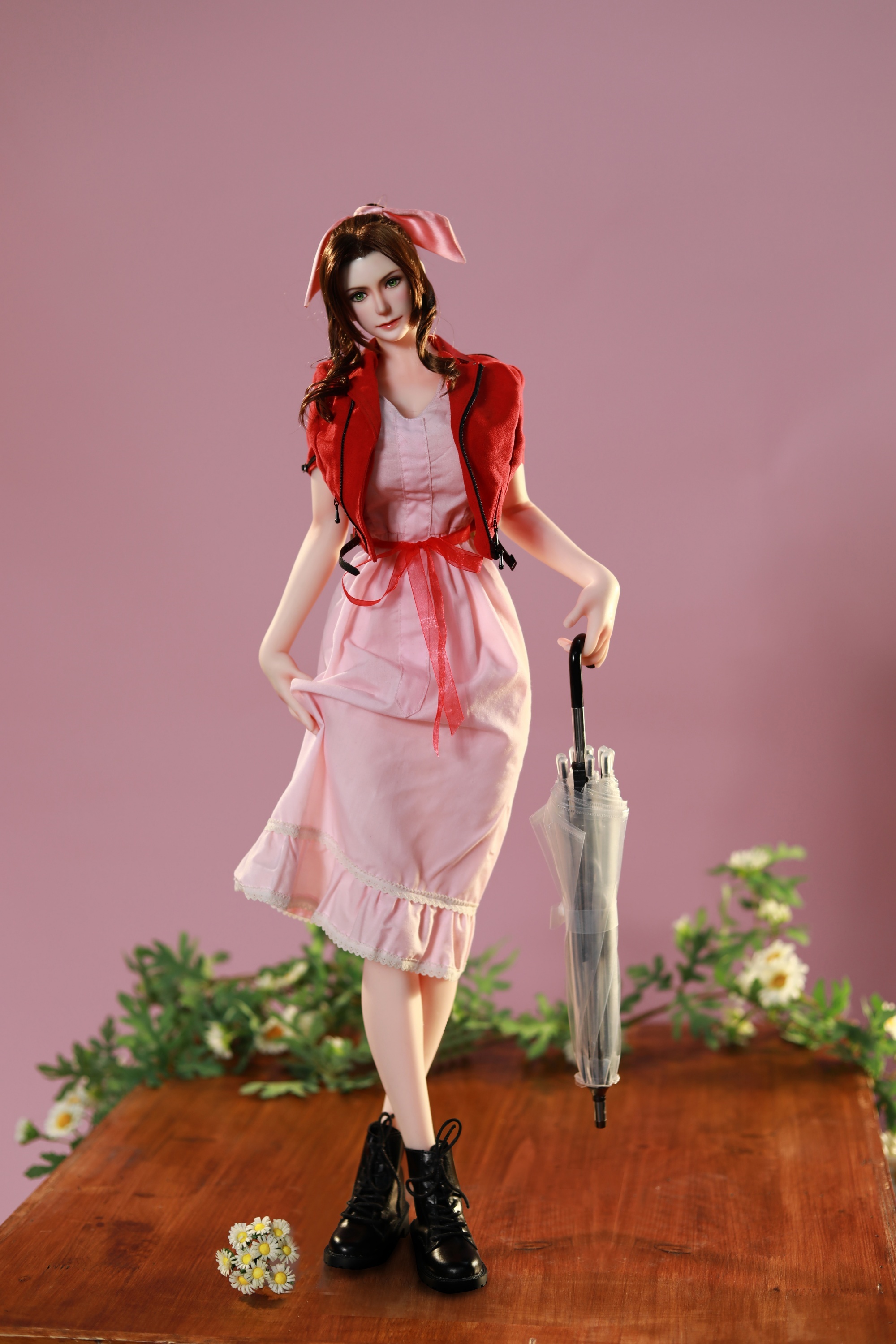 เปิดจอง : Aerith (pink dress and red wrap)