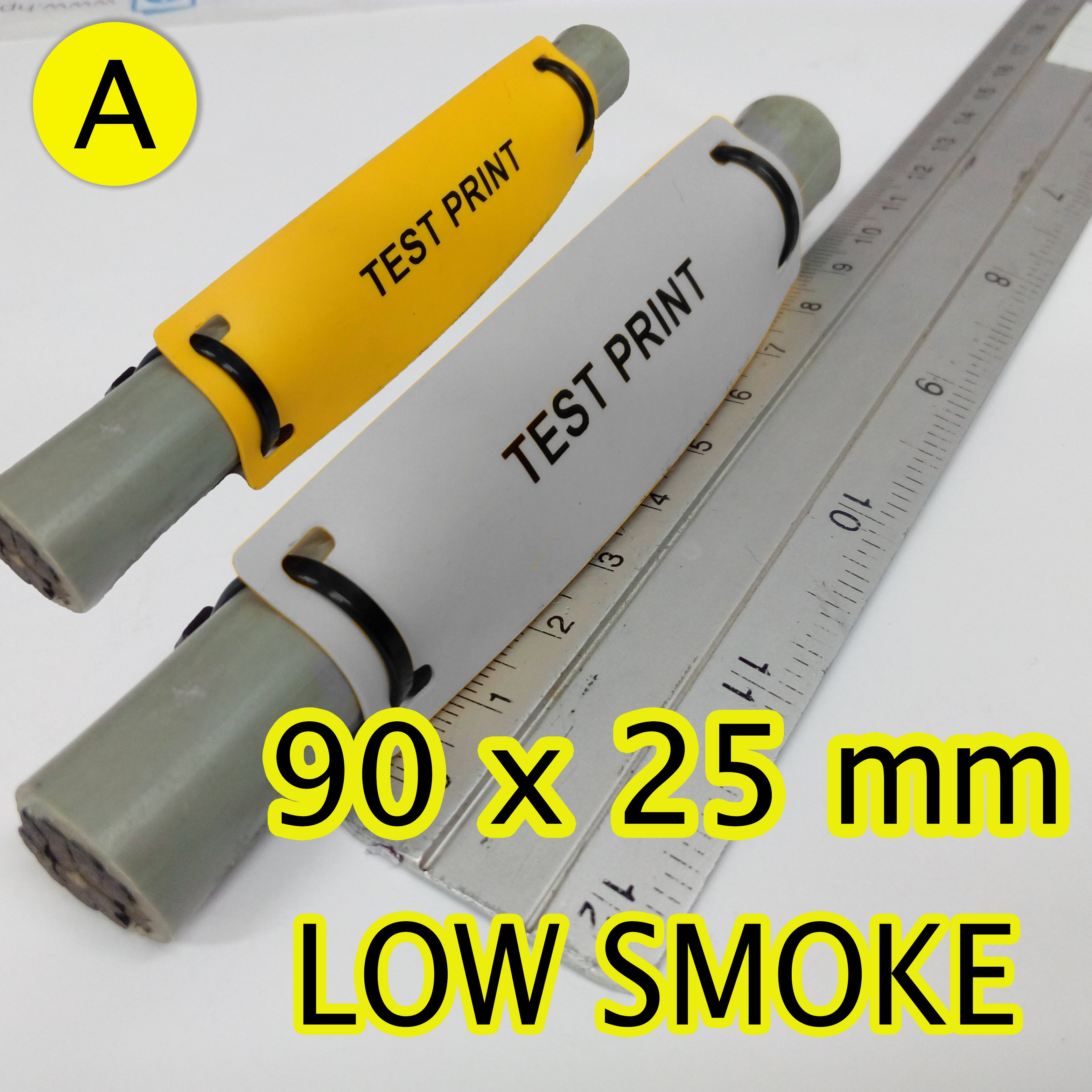 รับพิมพ์ TAG มาร์คสายไฟ สีขาว/สีเหลือง แบบ Low Smoke และ Normal