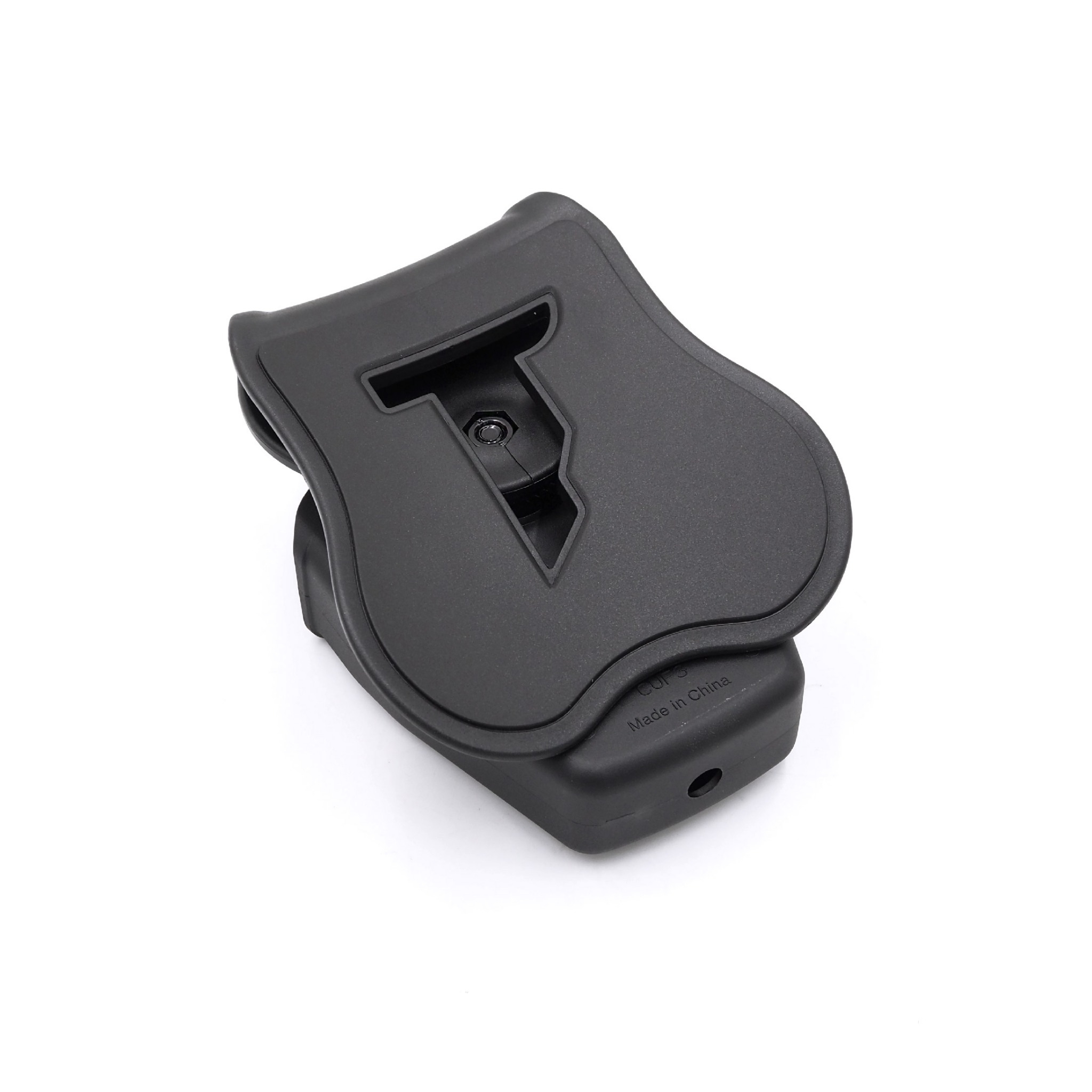 New. ซองกุญแจมือชนิดบานพับ แบบไม่มีฝาปิ ( Cytac Hinged Handcuff case #CY-CUFP3A 🔱ผลิตจาก Polymer เกรดคุณภาพ 🔱เหมาะสำหรับกุญแจมือชนิดบานพั ที่มีขนาดเส้นผ่านศูนย์กลางภายนอก 2.95" ( 75.2mm 🔱มีตัวล็อคภายในทำให้แน่น ไม่ร่วงหล่น แม้