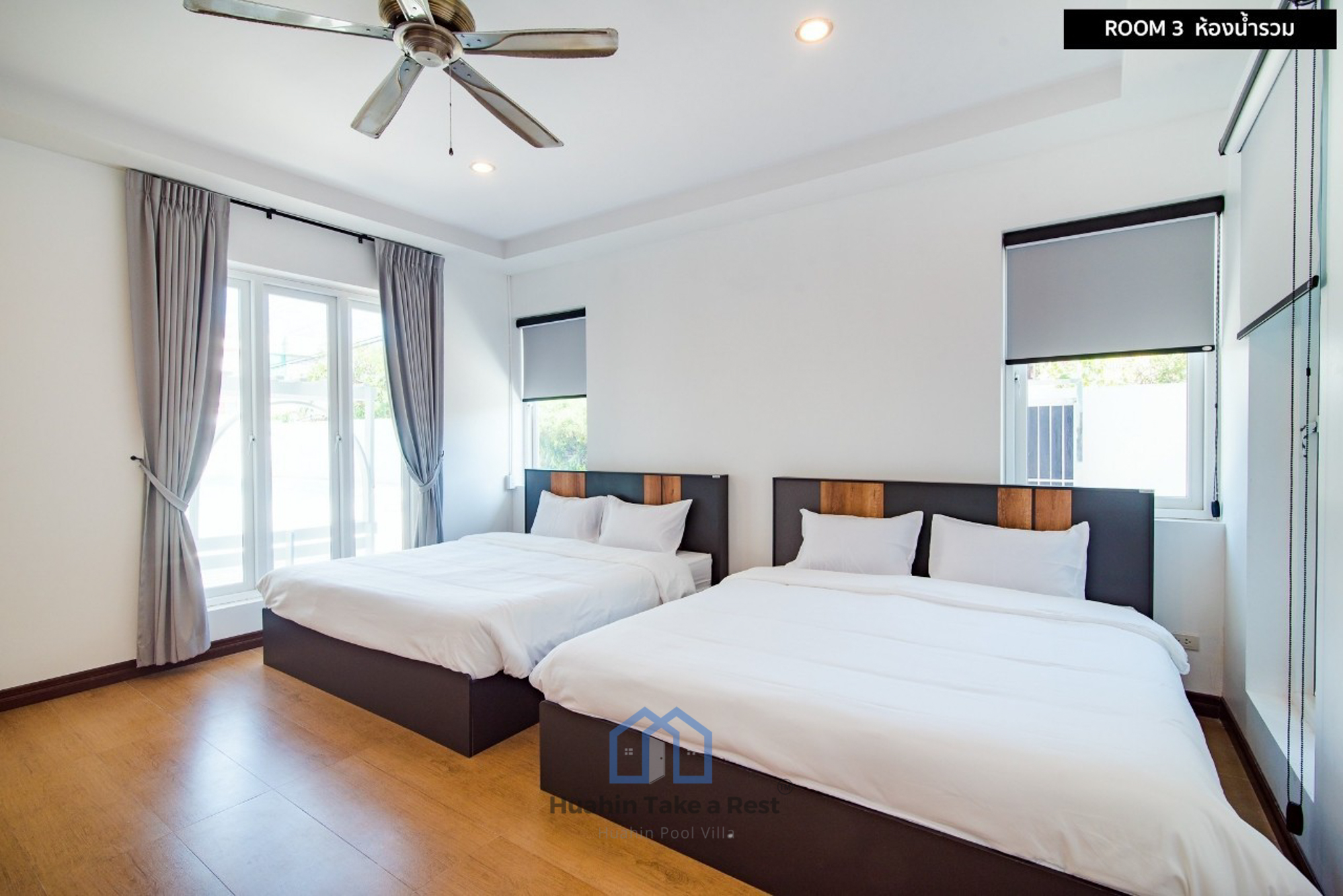 HR15036 บ้านพักหัวหิน บ้านวี วิลล่า เนียร์บีช