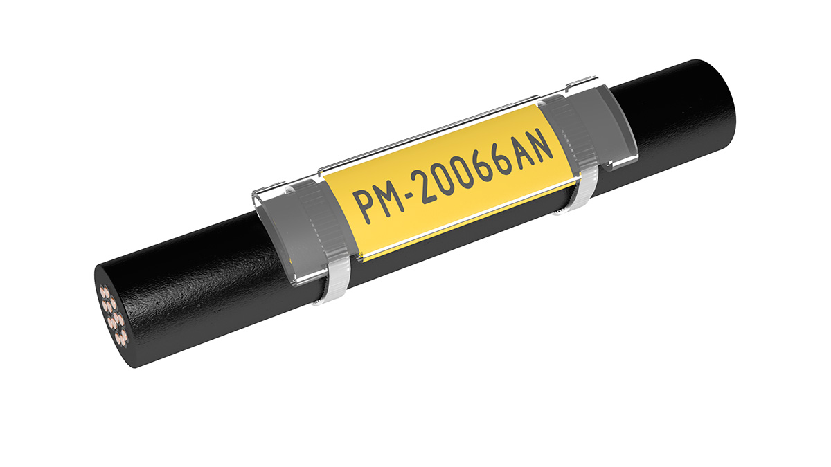 เปลือกพลาสติก LABEL ยาว 66 mm PARTEX แบบพิมพ์ฉลากใส่ได้เอง รุ่น PM-20066AN