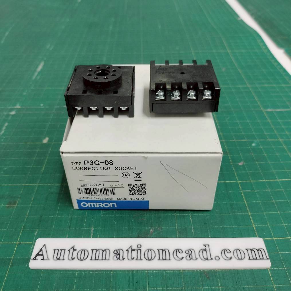 P3G-08 SOCKET 8P OMRON สำหรับ TMER รุ่น H3CR-A8