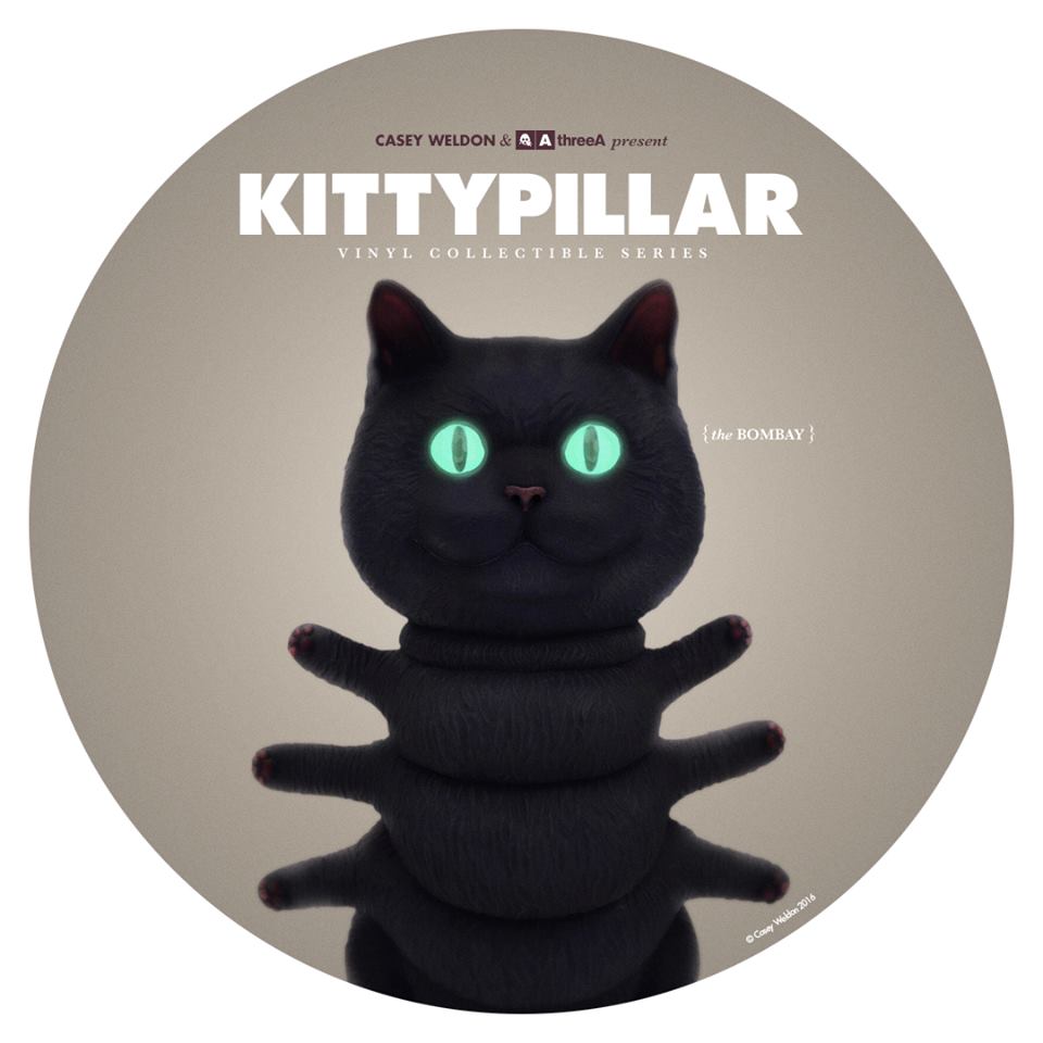 threeA x Casey Weldon : Kitty Pillar : Bombay (GID eyes)