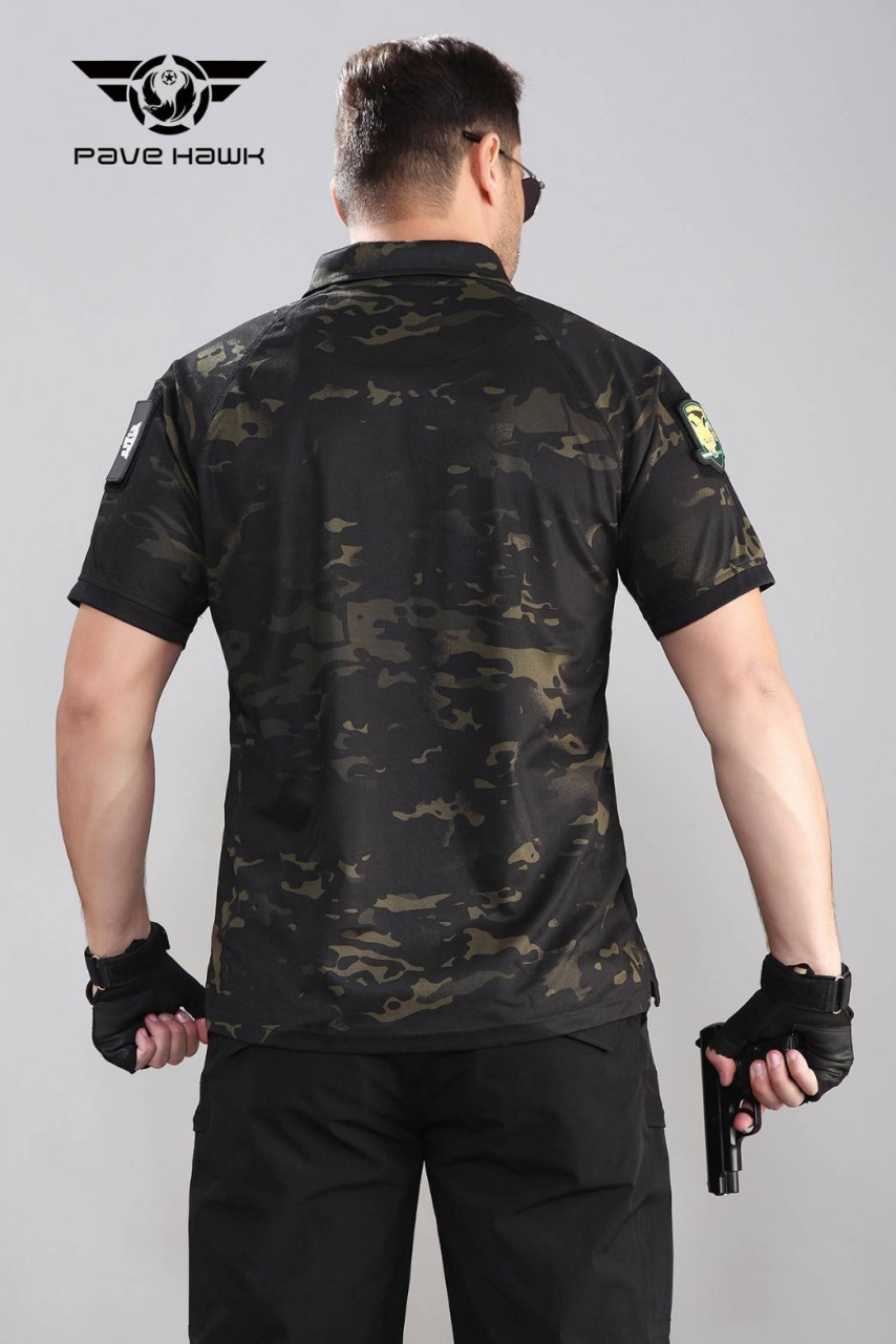 เสื้อ POLO แบรนด์ Pave Hawk - B -ผลิตจากผ้า CoolMax สวมใส่สบาย ไม่อับชื้น -เหงื่อระเหยออกง่าย ทำให้ผู้ใส่รู้สึกเย็น -มีช่องซิบข้างแขน ใส่ของได้ -มีตีนตุ๊กแก ไว้ติดอาร์ม ทั้งสองข้างแขน (rage)...สินค้ามีสีใหม่ คือ พรางดำ Size S M L XL XXL (snow)...ราคาส่ง 8