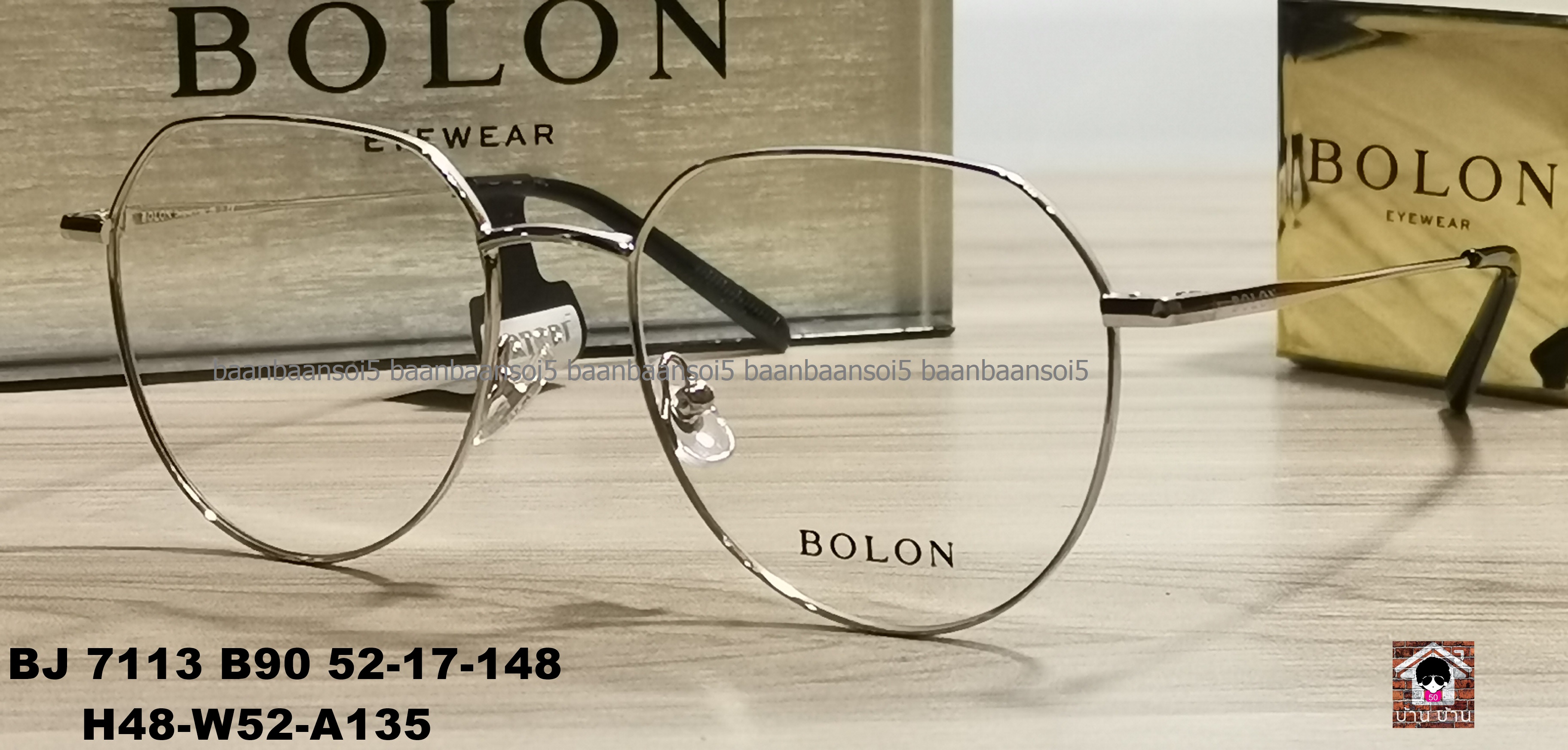 Bolon BJ 7113 B90 โปรโมชั่น กรอบแว่นตาพร้อมเลนส์ HOYA ราคา 3,490 บาท