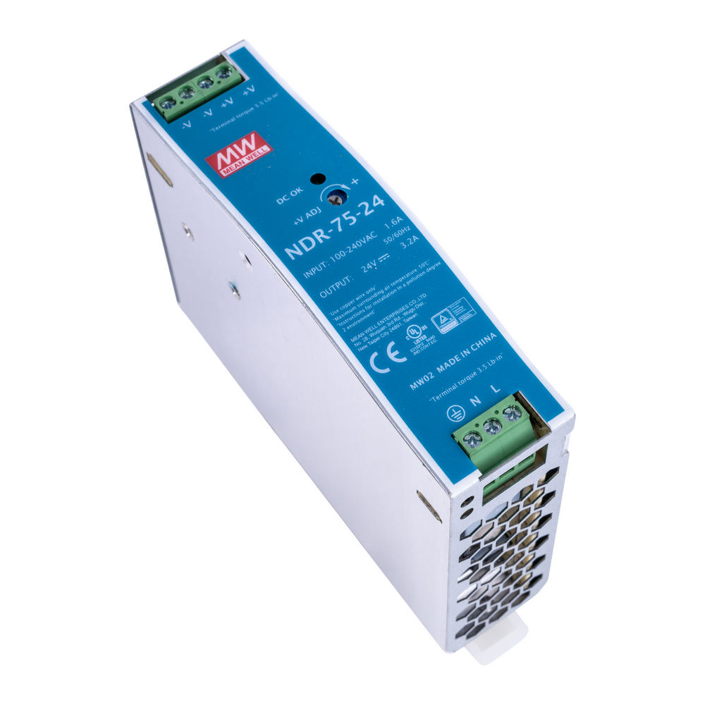 พาวเวอร์ซัพพลาย NDR-75-24 MEANWELL 3.2A 24VDC POWER SUPPLY NDR