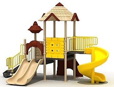 เครื่องเล่นสนาม ชุุดปราสาทสไลด์วน