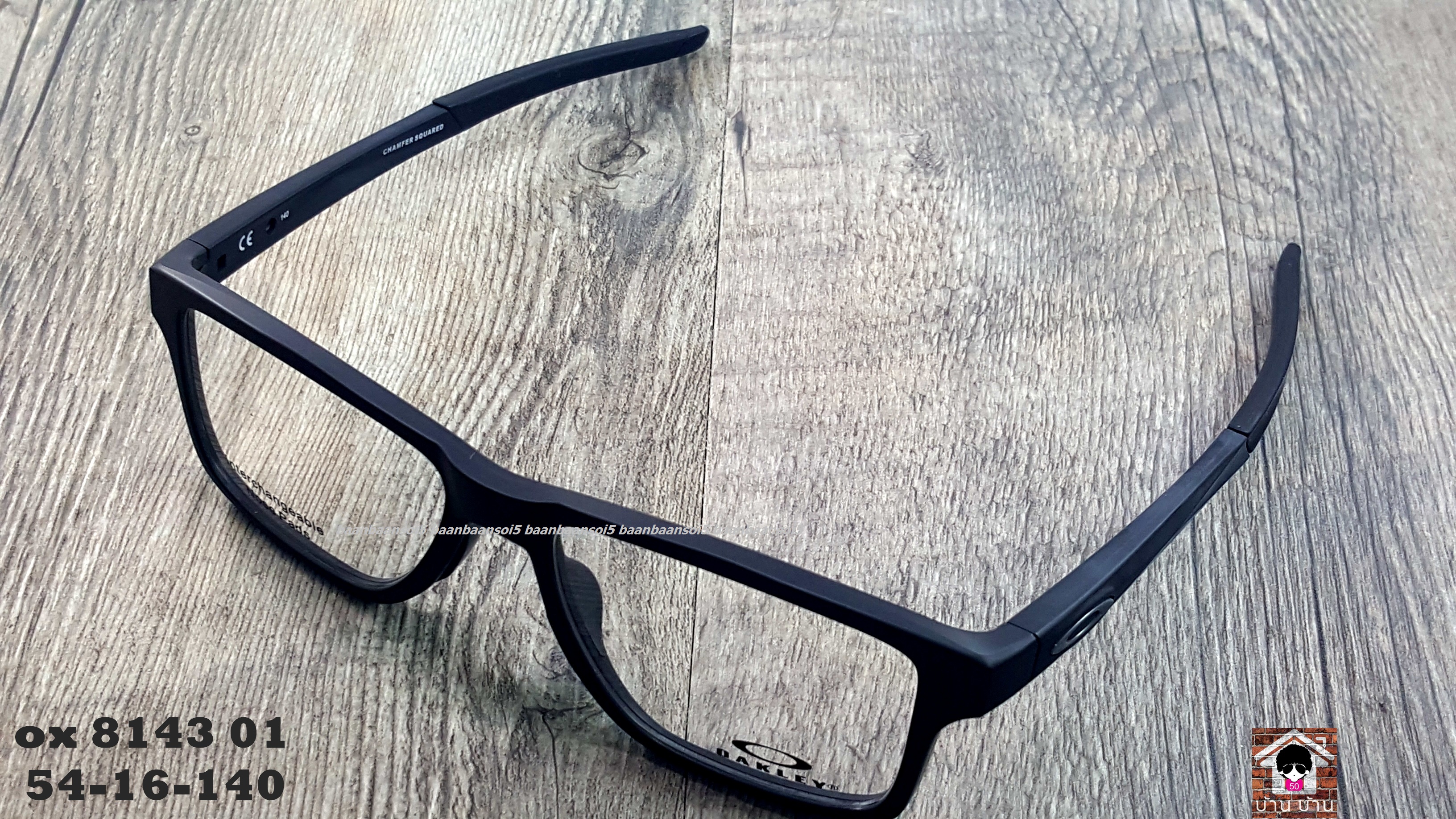 OAKLEY OX8143-01 CHAMFER SQUARED โปรโมชั่น กรอบแว่นตาพร้อมเลนส์ HOYA ราคา 4,700 บาท