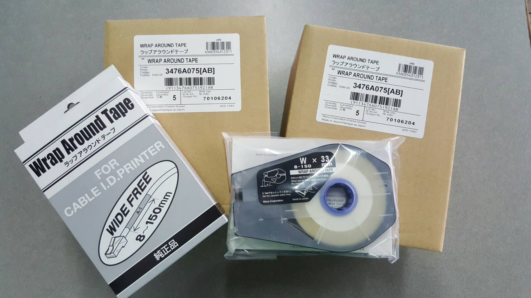 Wrap Around Tape 33mm. ใช้กับ เครื่องพิมพ์ CANON รุ่น MK1500 MK2600 MK2100 3476A075