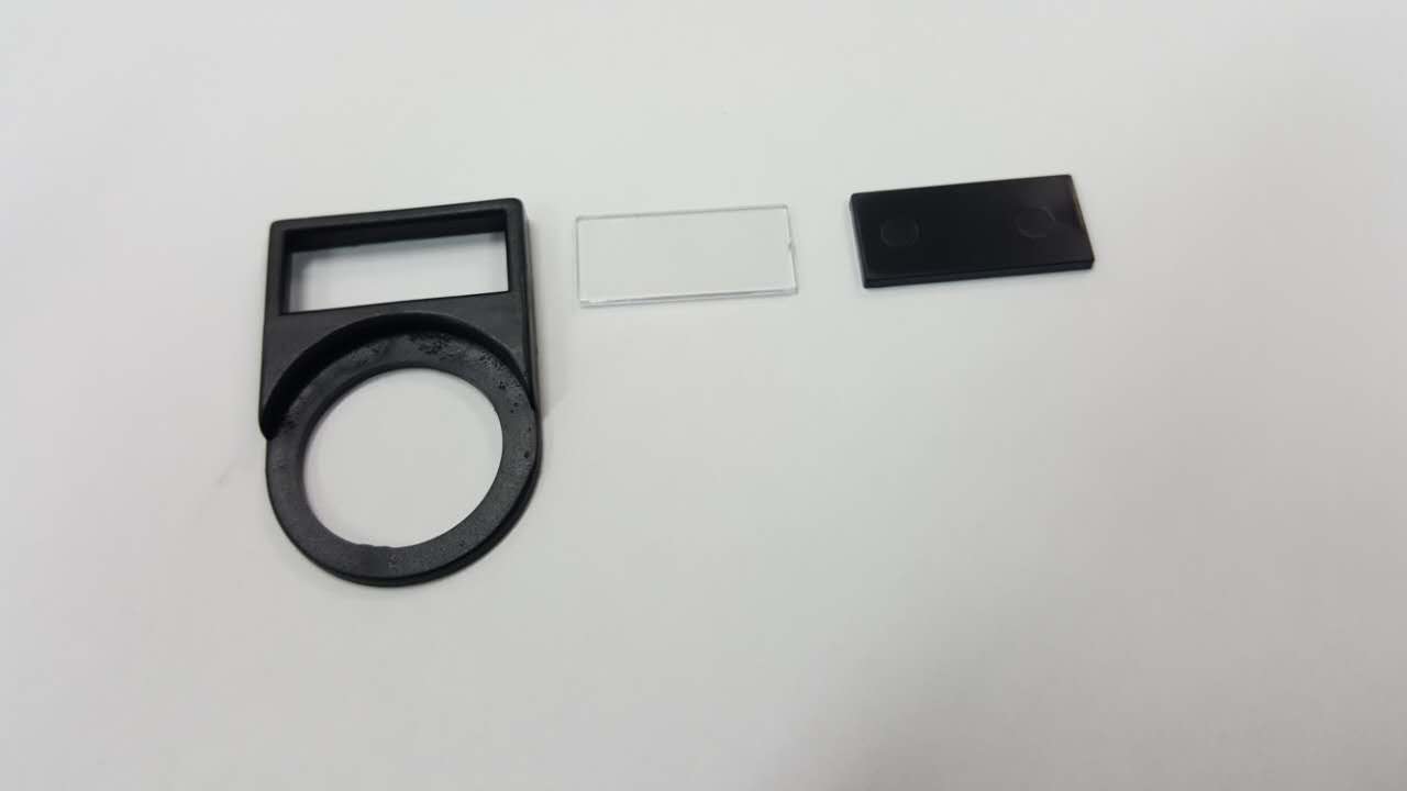 เนมเพลท ป้ายชื่อปุ่มกด Nameplate 25mm. อักษร 1 แถว