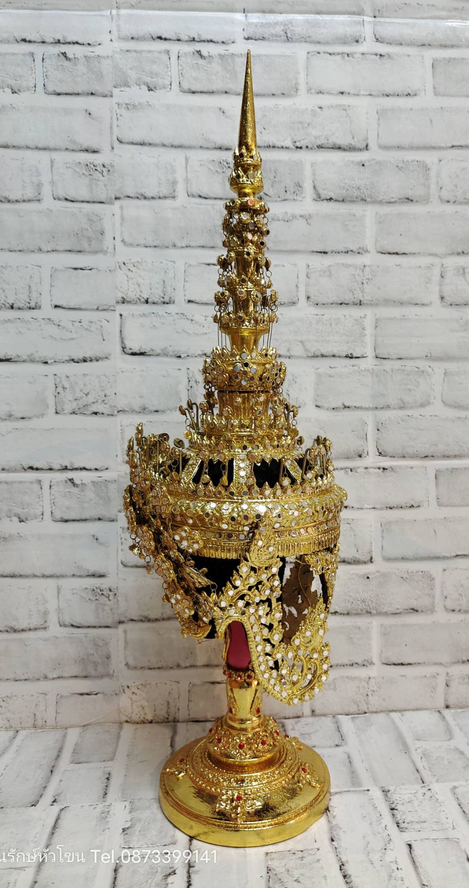 ชฎานาง ขนาดสวมหัว ประดับกระจก