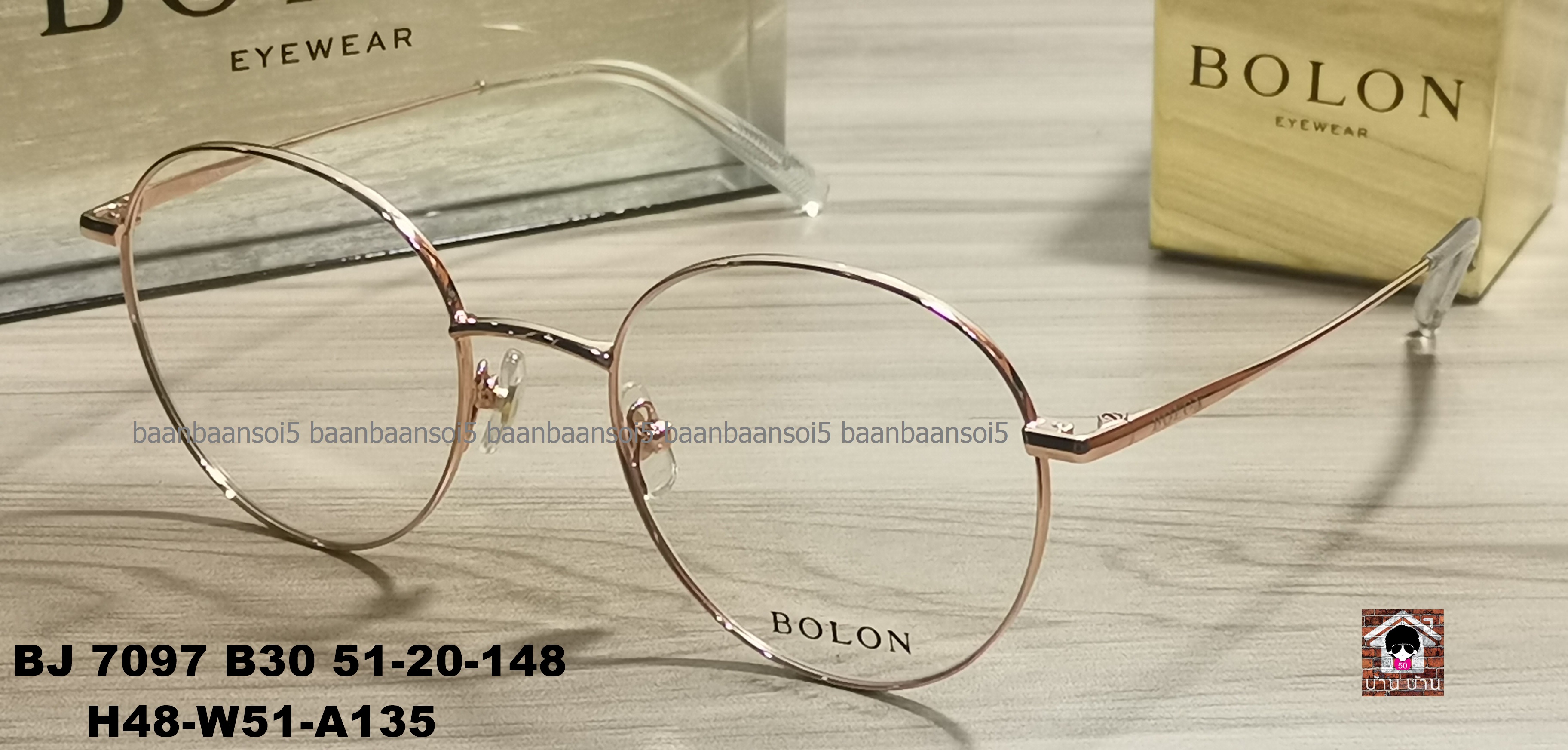 Bolon BJ 7097 B30 โปรโมชั่น กรอบแว่นตาพร้อมเลนส์ HOYA ราคา 3,490 บาท