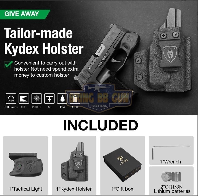 New.ไฟฉายติดปืน Sig Sauer P365 ยี่ห้อ Warriorland รุ่น SL-1