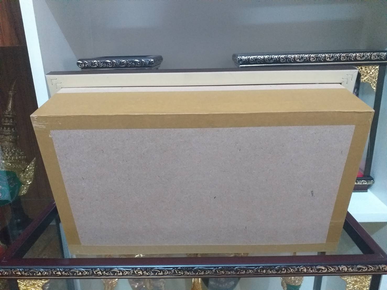 หัวโขนจิ๋ว 4 หัว พร้อมกรอบลายไทย