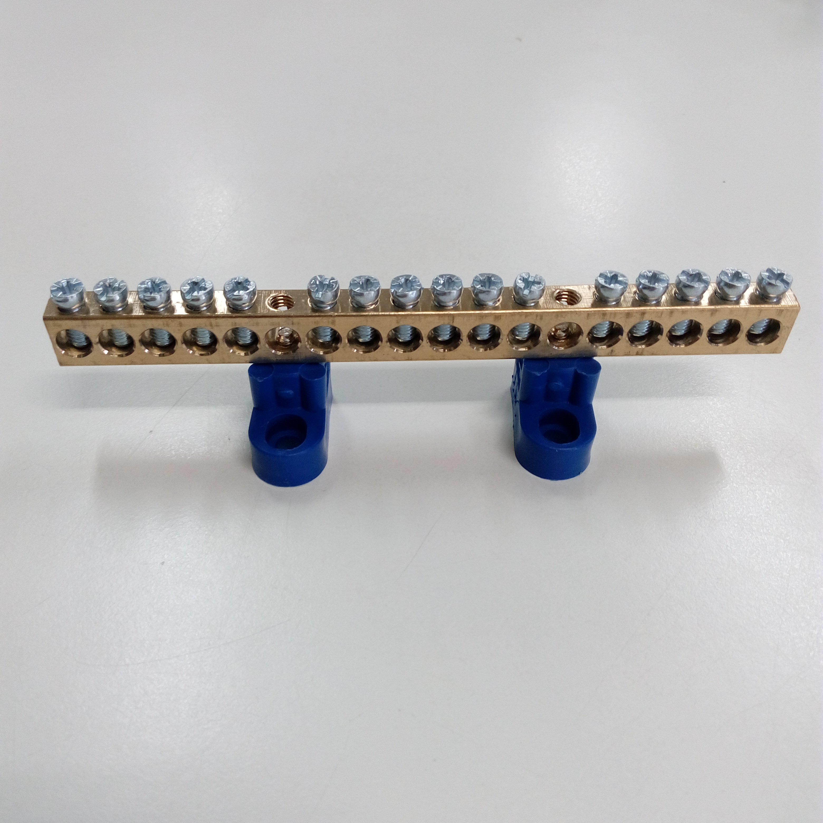 BAR กระจายไฟฟ้า 1 แถว 16 ช่อง แบบเปลือย BAR GROUND บาร์กราวด์