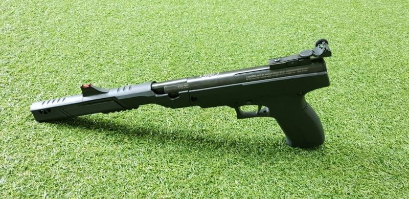 ปืนอัดลมสั้นระบบหักลำ ปืนอัดลมBenjamin ปืนอัดลมเบอร์1 Benjamin Trail NP Mark II .177cal. Air Pistol ปืนอัดลมเบอร์1 ✔Gun Weight น้ำหนัก 3.44 ✔Overall Length ความยาว 16" ✔Rail รางจับกล้อง 11mm dovetail ✔Mechanism Gas piston