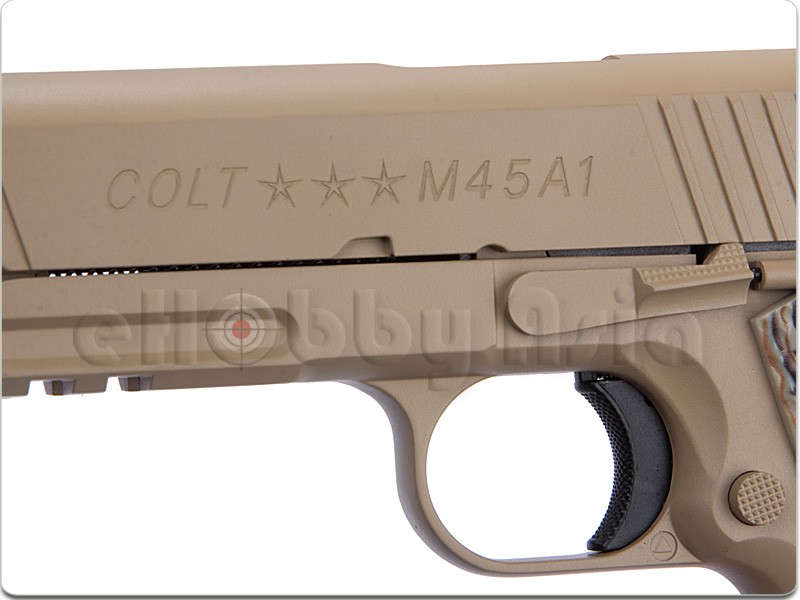 New.CYBERGUN COLT M45A1 Rail CO2 GBB Pistol (Desert Tan) ราคาพิเศษ