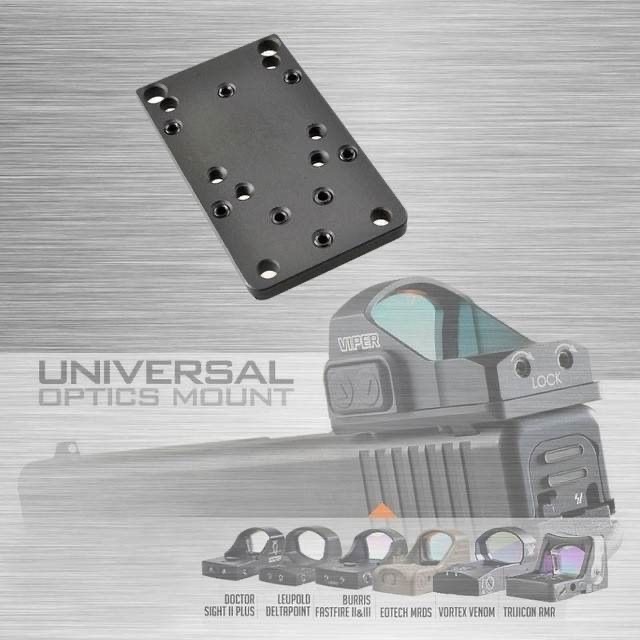 (eighthnote...)Glock Universal mount Adapter plate สำหรับติด Dot ไม่ต้องเจาะหรือตัด Slide ของท่านอีกต่อไป วิธีติดตั้ง เพียงใส่แทนศูนย์หลัง ได้ทันที สำหรับ Glock ทุกรุ่น ยกเว้น G42, G43 ใช้ได้กับ Dot ทั่วไปในท้องตลาด เช่น Trijicon, Burris, Leupold และอื่นๆ