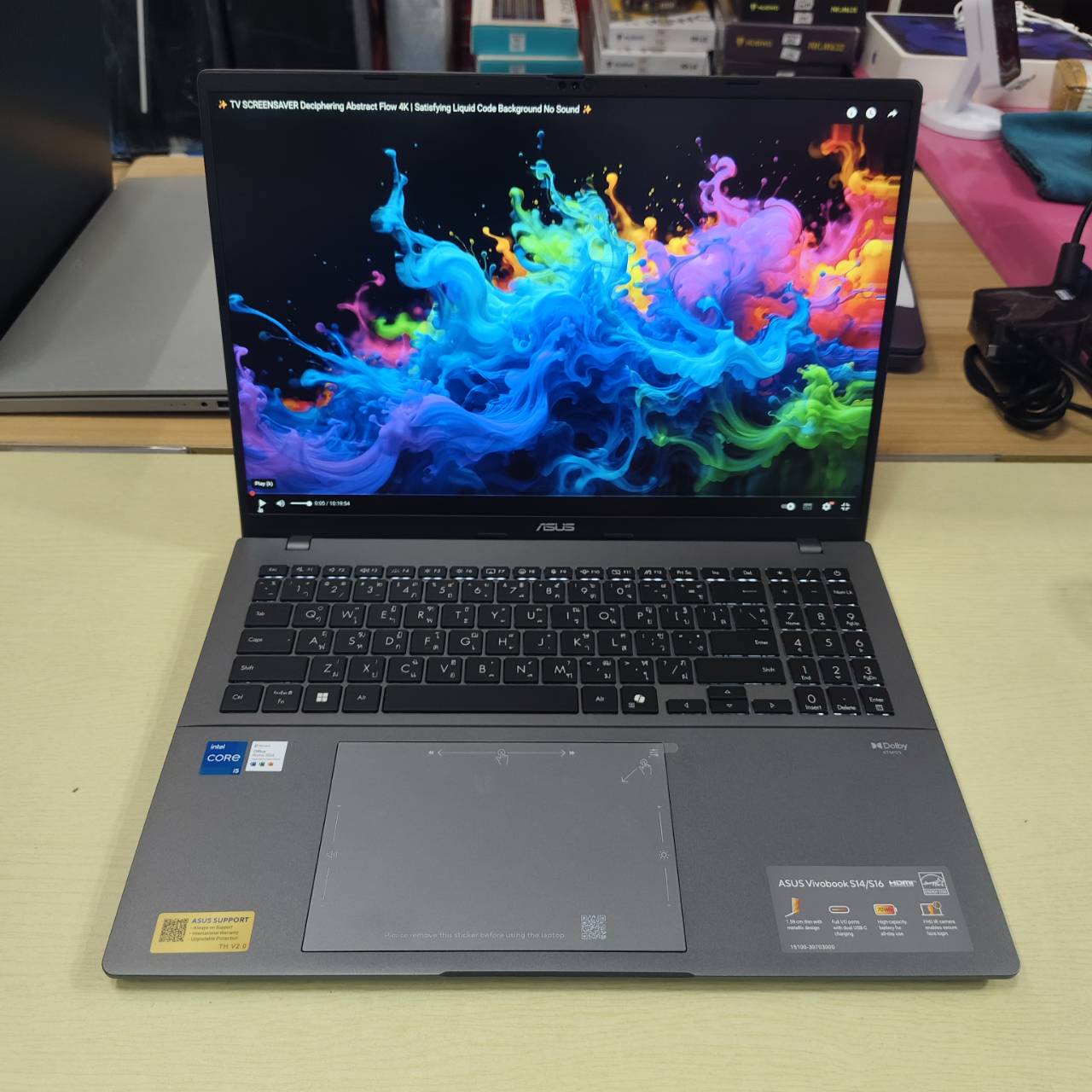 Asus Vivobook S16 S3607VA-RP574WA สภาพเครื่อง 100% ไร้ริ้วรอย เครื่อง 2 เดือน ประกันศูนย์ 9/8/2028
