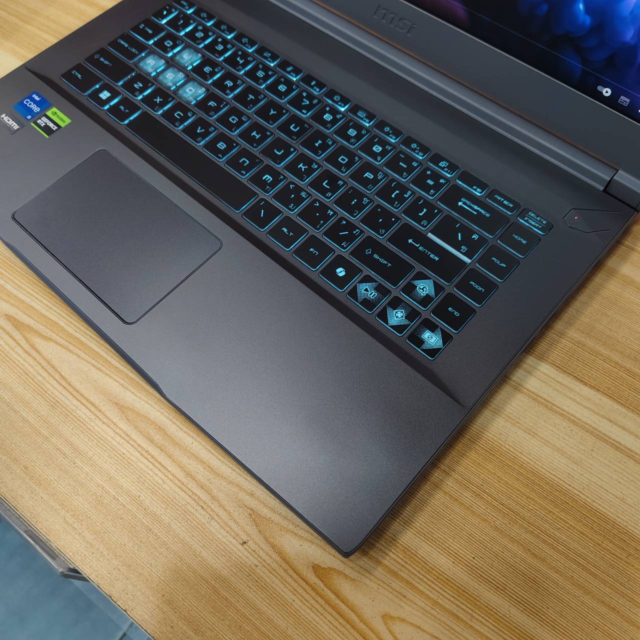 MSI THIN 15 B13UCX-1610TH สภาพเครื่อง 99% เครื่อง 3 เดือน ประกัน Synnex 26/6/2027