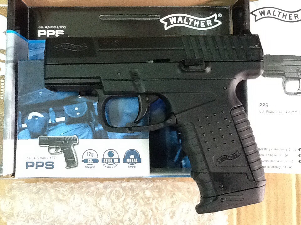 New.Pistola Balines Co2 Walther PPS Full Metal Blowback 4.5