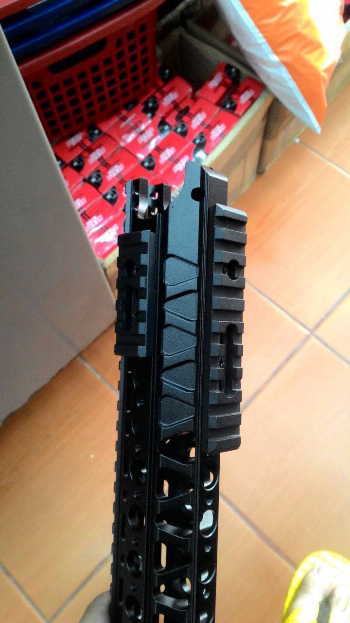 New.Angry gun Wire Cutter Rail System LVOA Style for M4 Cmmg M4 GBB and AEG 12"-16" สีดำ สีทราย ราคาพิเศษ