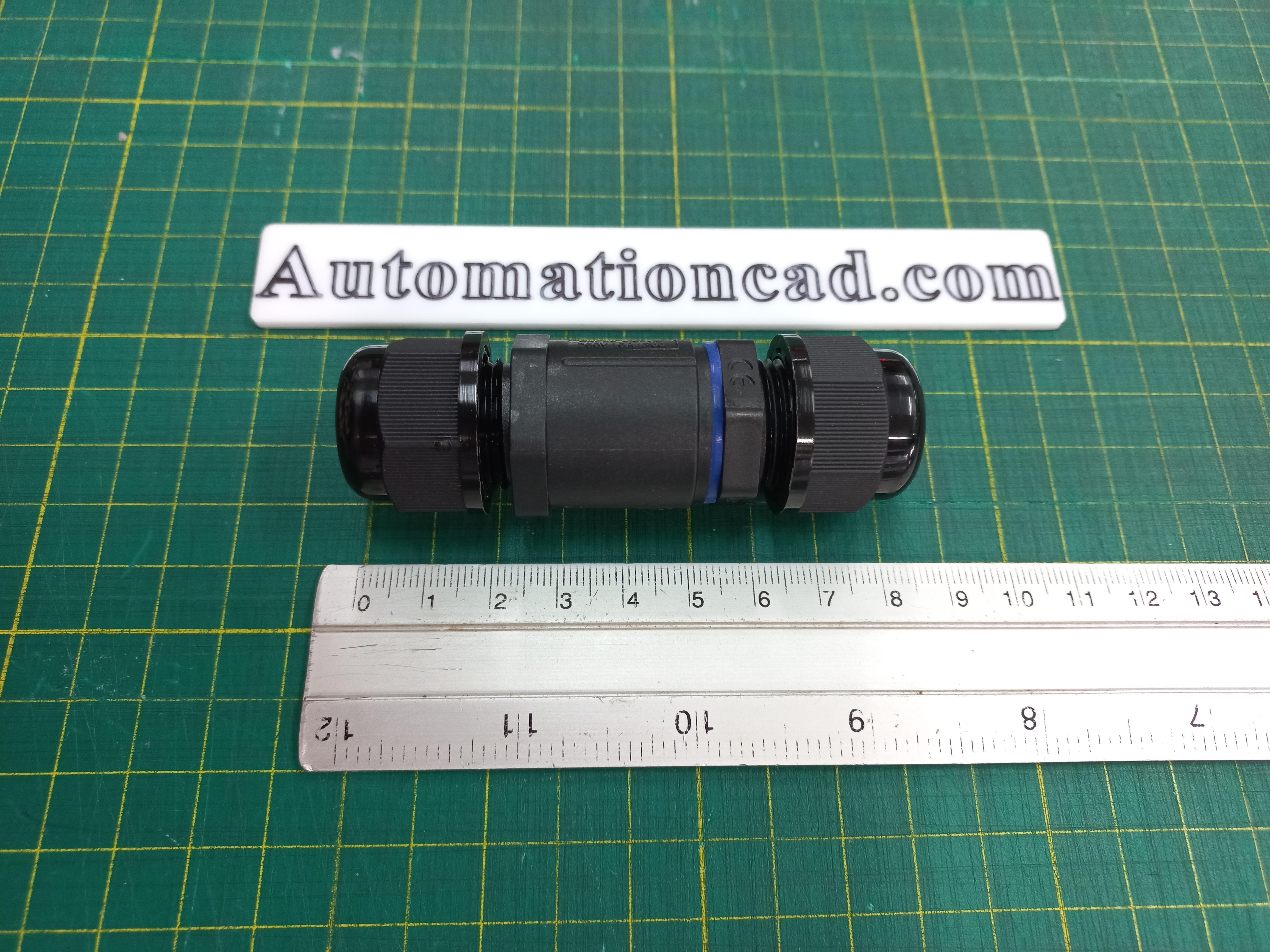 ข้อต่อสายไฟกันน้ำ ใช้กับสายไฟ ขนาด 0.5 ถึง1.5 mm² 4 เส้น แบบขันน็อต