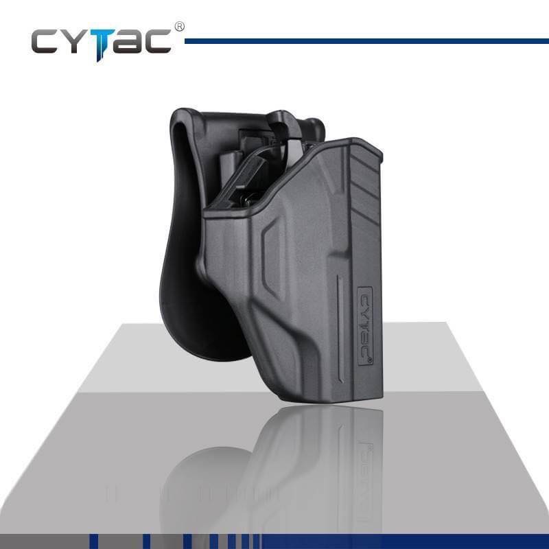 New.ซองปืน Cytac 🔰 ปลดไวด้วยนิ้วโป้ง 🔰 📌Sig p320sp 📌Glock17,22,31 📌Glock19,23,32 📌Glock43 📌บาเรตต้า 92f 🔰 ใน1ชุด มาพร้อมซองปืนที่สามารถปลดไวออกจากเพลตได้ และ ซองแม็คกาซีนเดี้ยว 1 ชุด 🔰