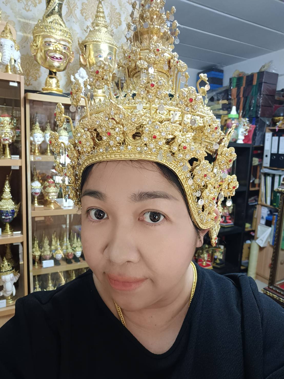 ชฎานาง ขนาดสวมหัว เกรดพรีเมี่ยม