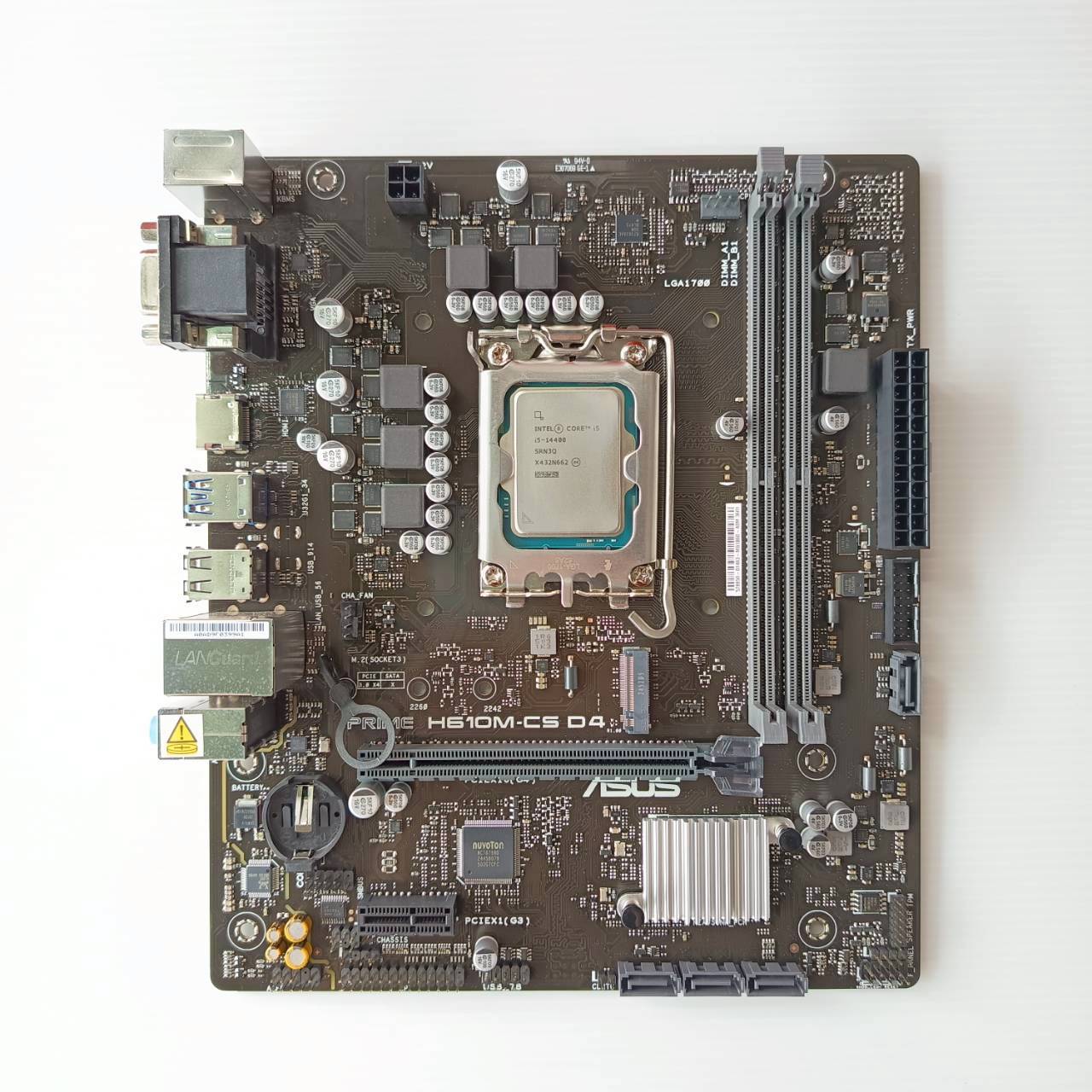 CPU + M/B Core i5-14400 2.50GHz + Asus Prime H610M-CS (1700) ประกัน It City 15/7/2028