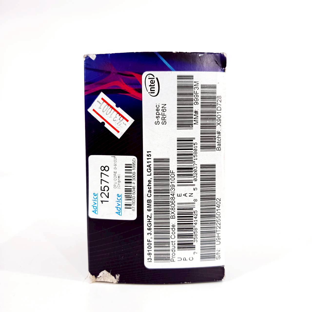 CPU Core i3-9100F ประกัน 2 เดือน