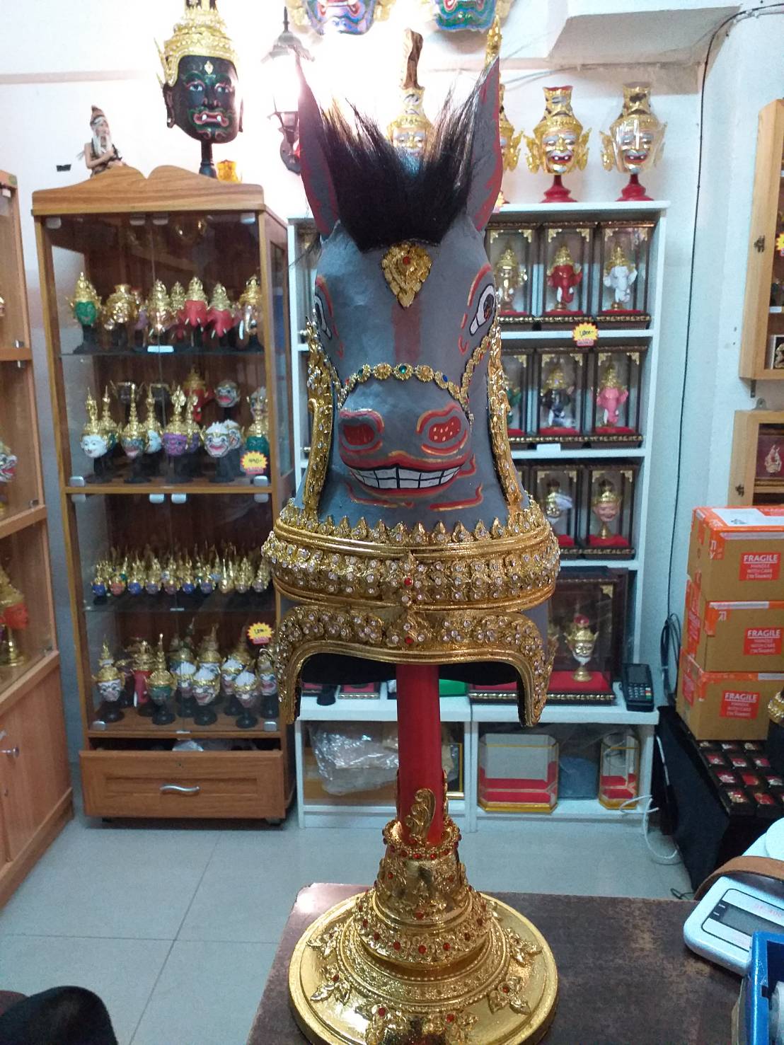 ศรีษะสัตว์ ระบำม้า ขนาดสวมหัว