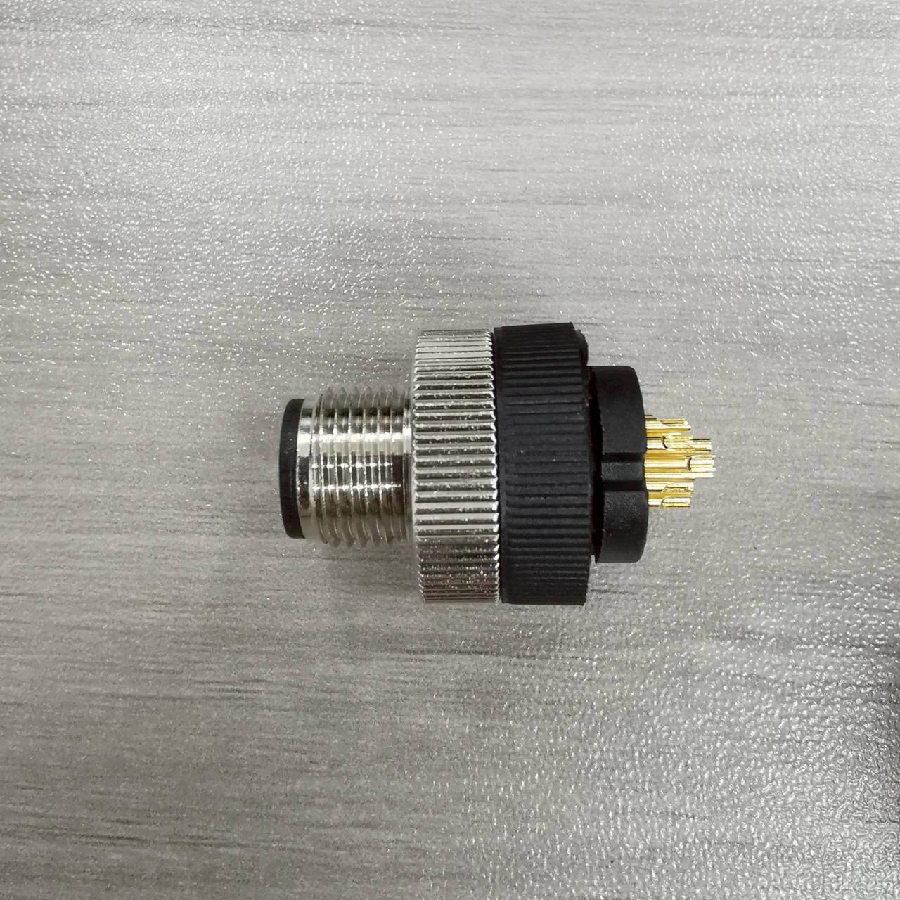 หัวคอนเนคเตอร์ M12 12Pins แบบตรง ตัวผู้ Connector