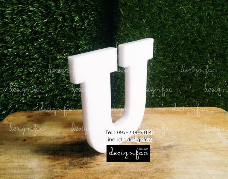 ตัวอักษรแต่งหน้าร้าน ป้ายอะคริลิค สไตล์โมเดิร์น มินิมอล
