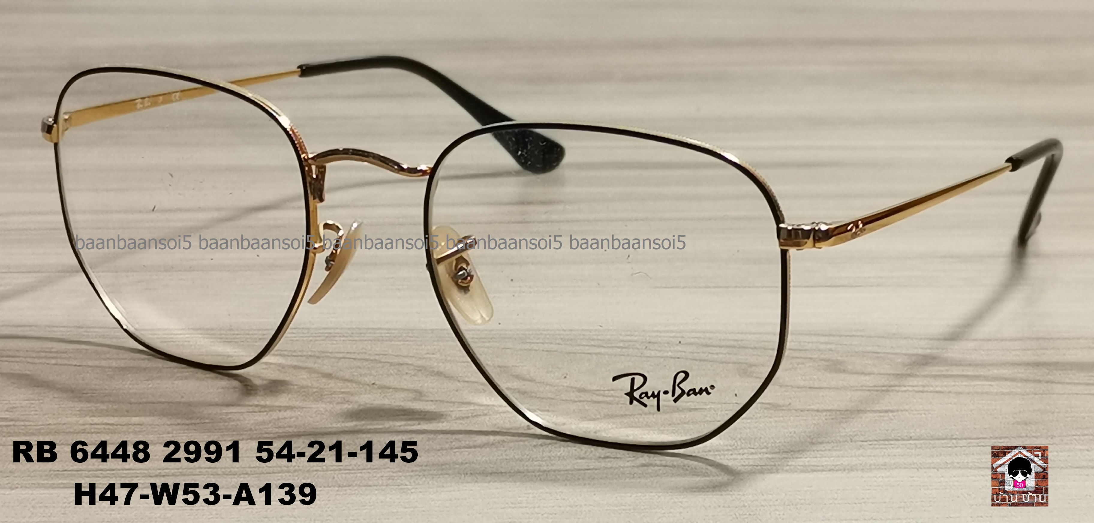 RayBan RB 6448 2991 โปรโมชั่น กรอบแว่นตาพร้อมเลนส์ HOYA ราคา 4,400
