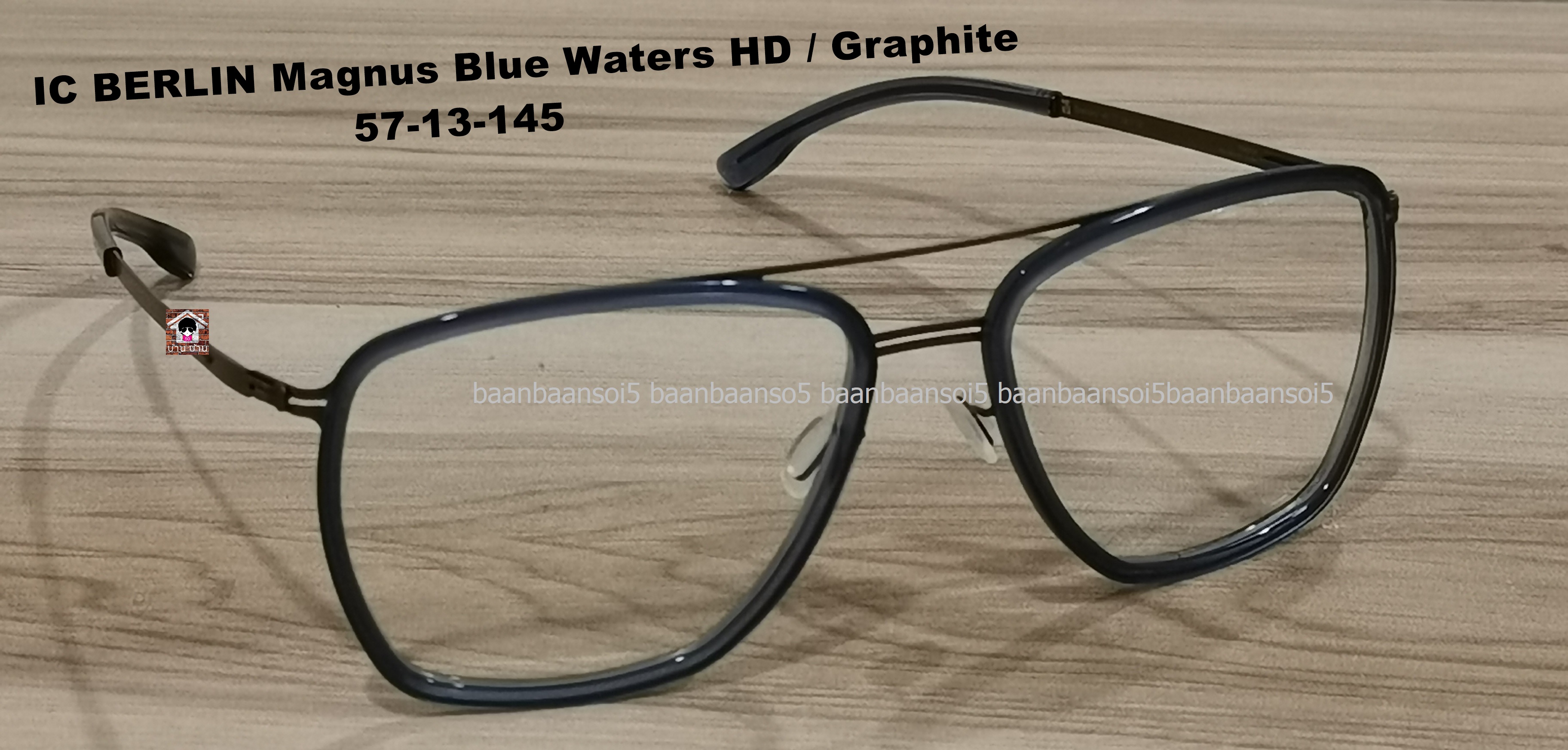 IC BERLIN Magnus Blue Waters HD / Graphite โปรโมชั่น ราคา 20,400 บาท พร้อม เลนส์เปลี่ยนสี hoya SENSITY